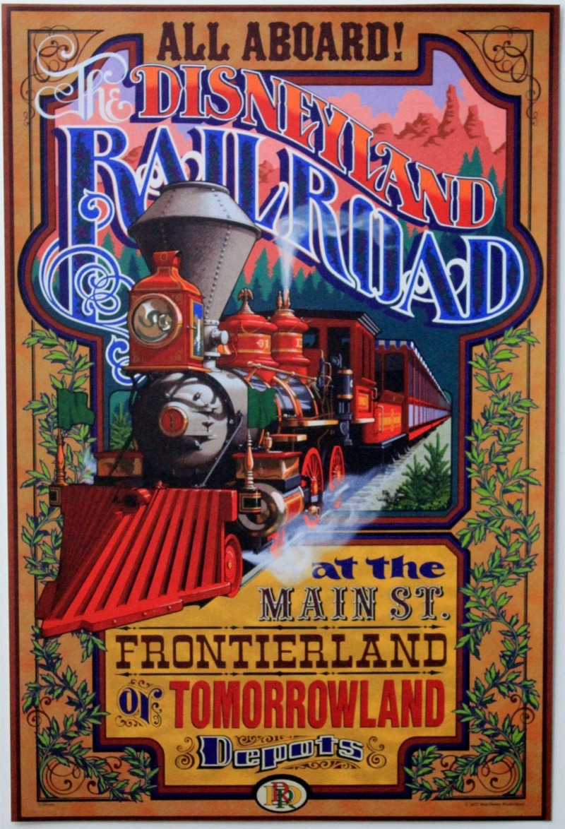 Disneyland Railroad Poster