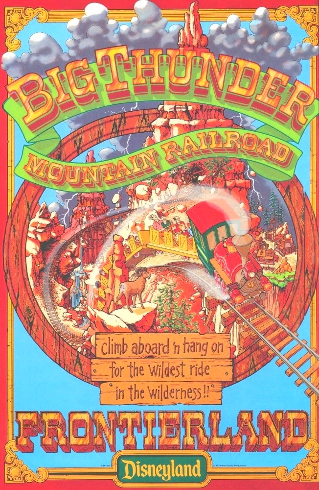 Big Thunder Mountain Railroad Poster