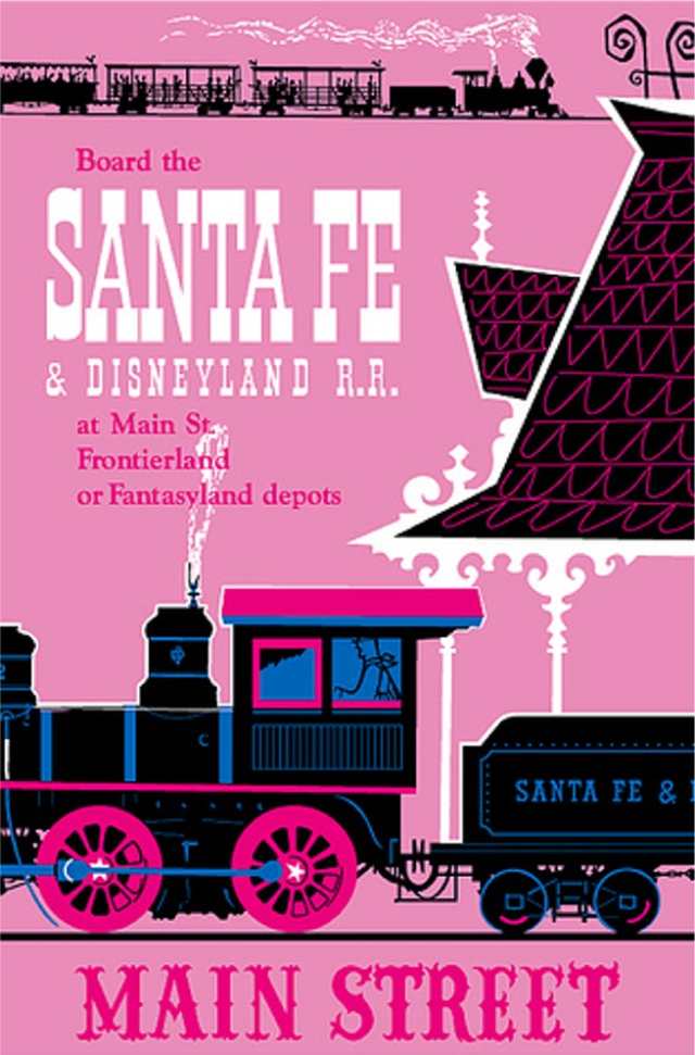 Santa Fe and Disneyland Railroad Poster