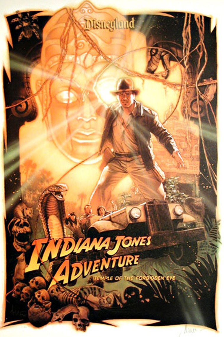 Indiana Jones Adventure, Temple Of The Forbidden Eye Poster