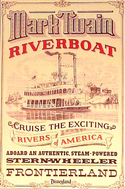 Mark Twain Riverboat Poster